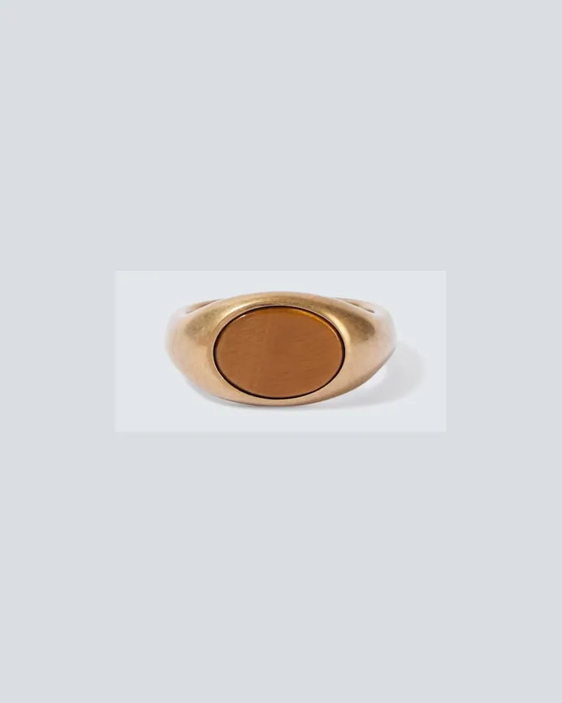 Dries van Noten Siegelring Stone Silber