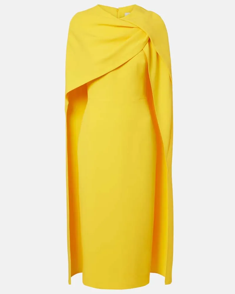 Safiyaa Cocktailkleid Oria Lupine aus Crêpe Gelb