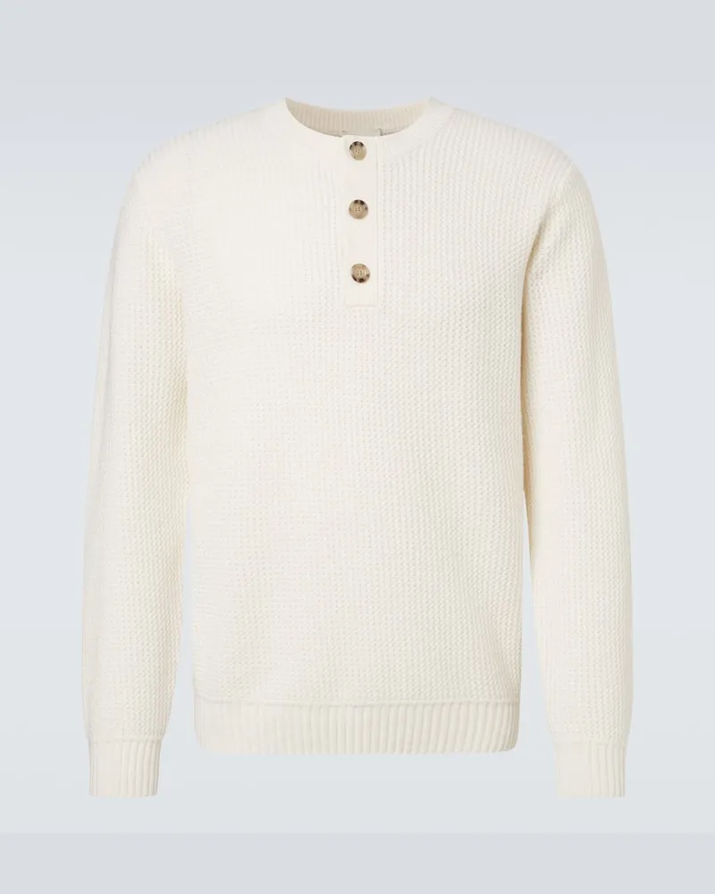 ALLUDE Pullover aus Wolle und Kaschmir Weiß