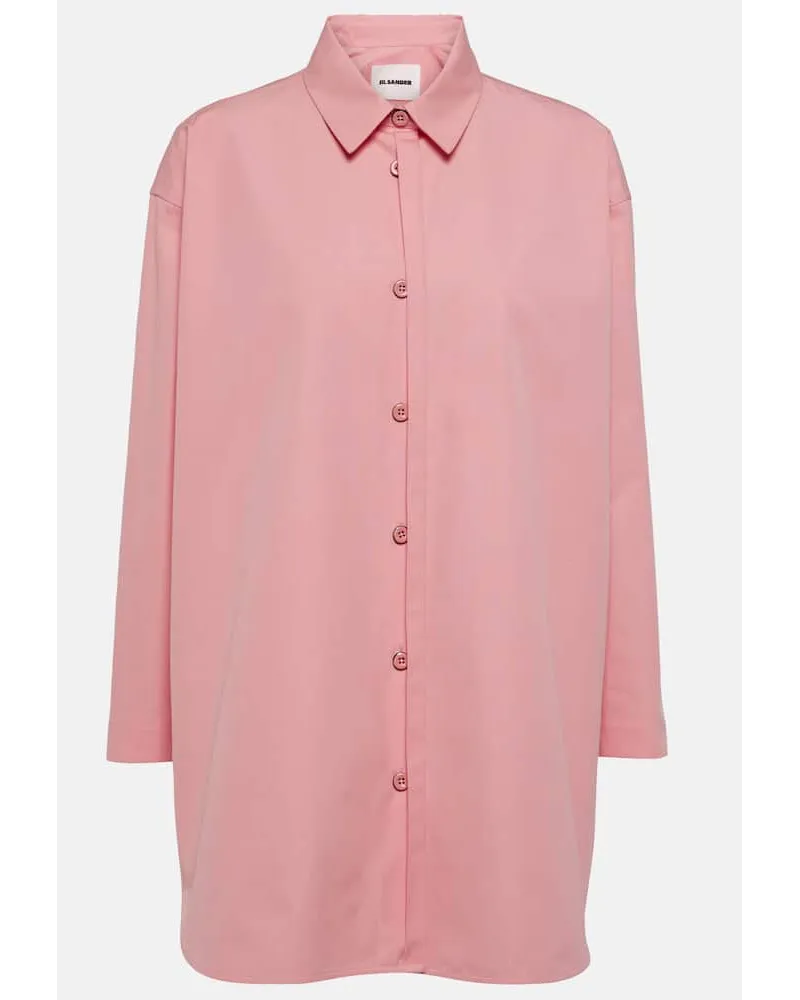 Jil Sander Hemd aus Baumwollpopeline Pink