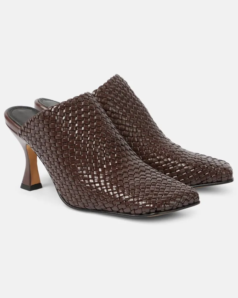 SOULIERS MARTINEZ Mules Jacinta aus Leder Braun