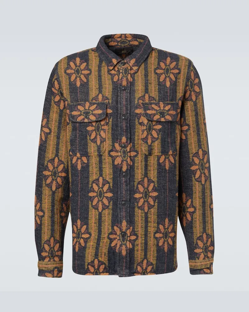 RRL Hemd aus Baumwoll-Jacquard Grün