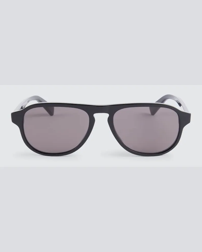 Bottega Veneta Aviator-Sonnenbrille Schwarz