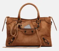 Henkeltasche Le City Small aus Veloursleder
