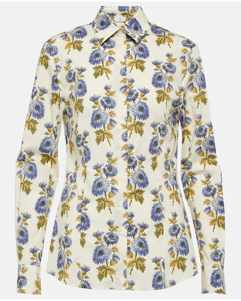 Etro Bluse aus einem Baumwollgemisch Multicolor