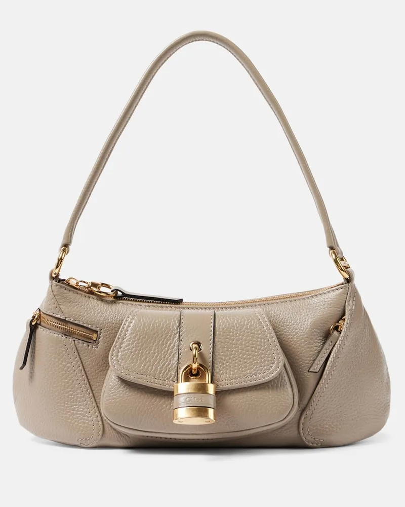 Chloé Chloé Schultertasche The 99 aus Leder Grau