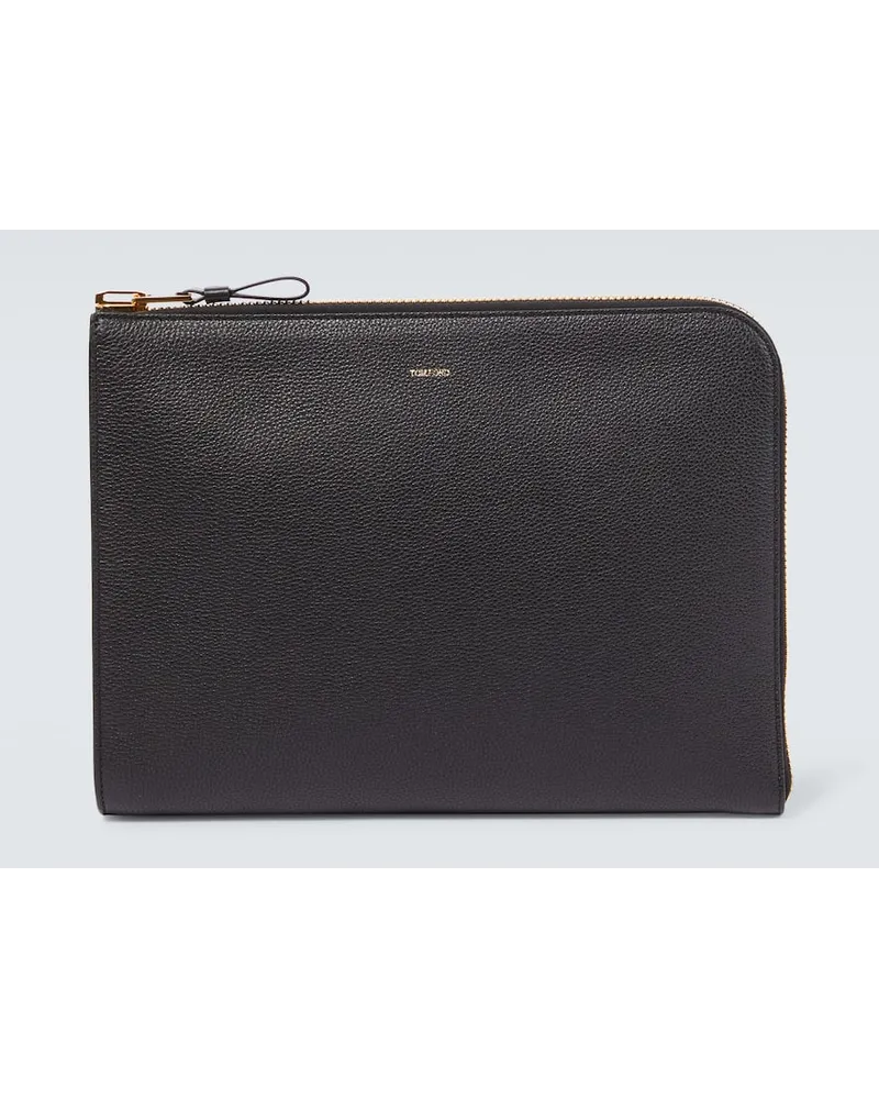 Tom Ford Etui Buckley aus Leder Schwarz