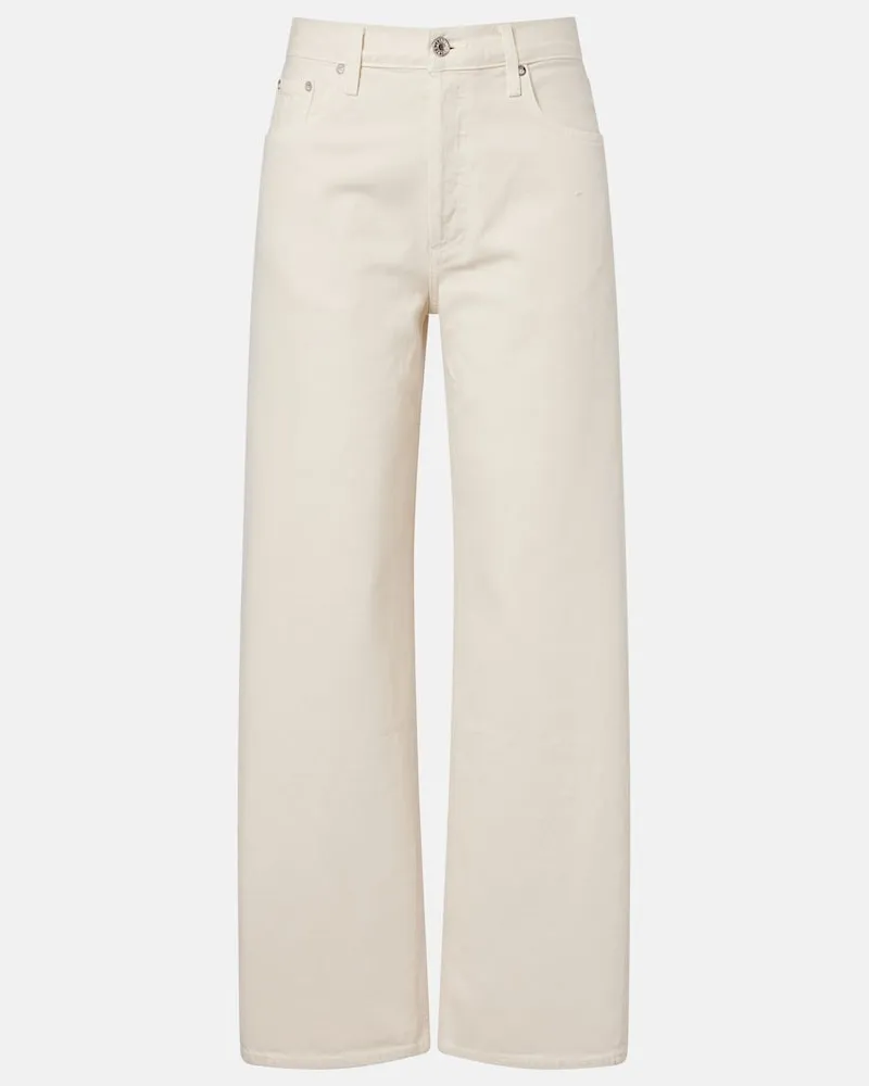 AGOLDE Wide-Leg Jeans Low Slung Baggy Weiß