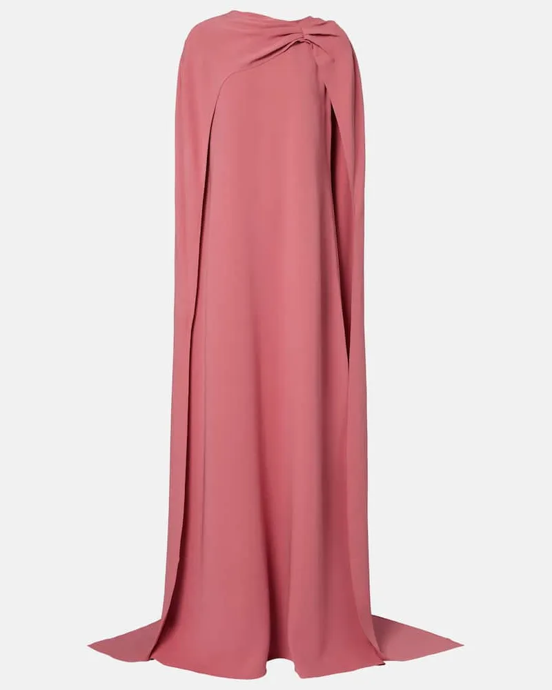 Oscar de la Renta Robe aus einem Seidengemisch Pink
