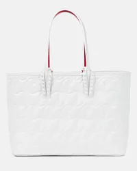 Christian Louboutin Tote Cabata Small aus Leder Weiss