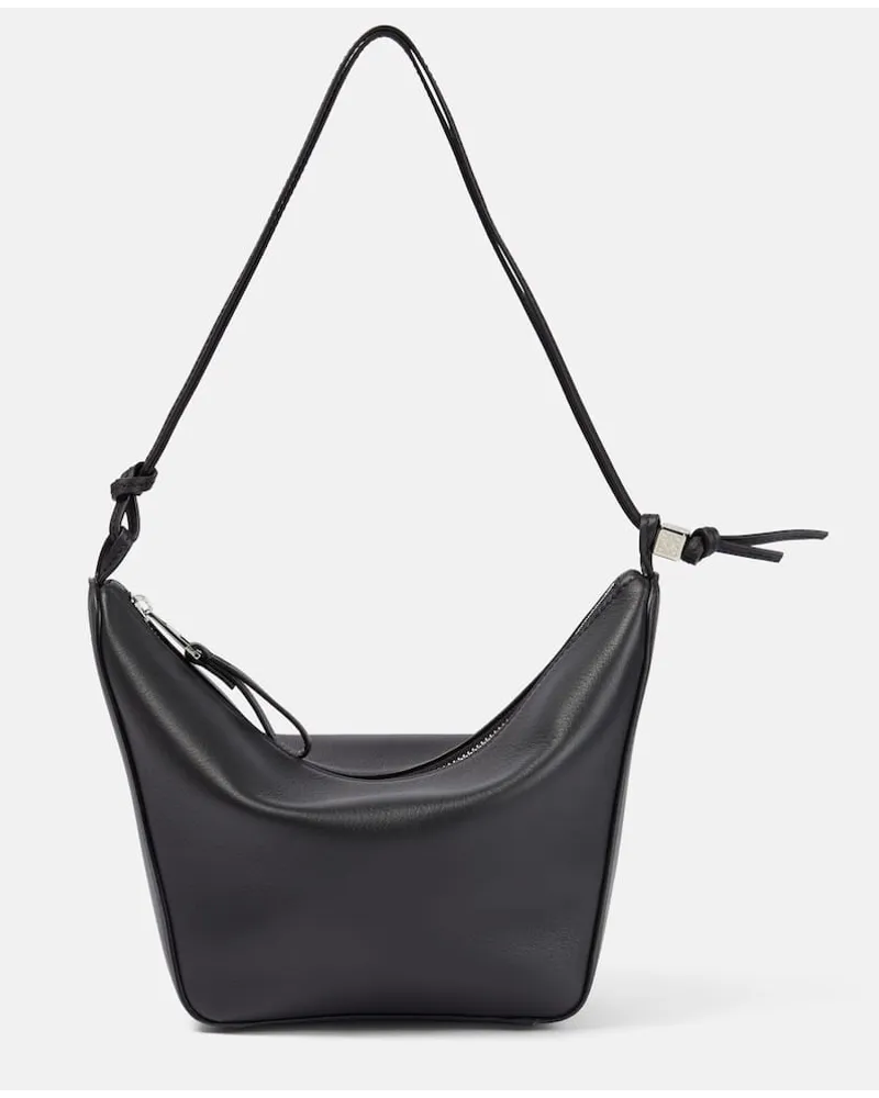 Loewe Schultertasche Hammock Mini aus Leder Schwarz