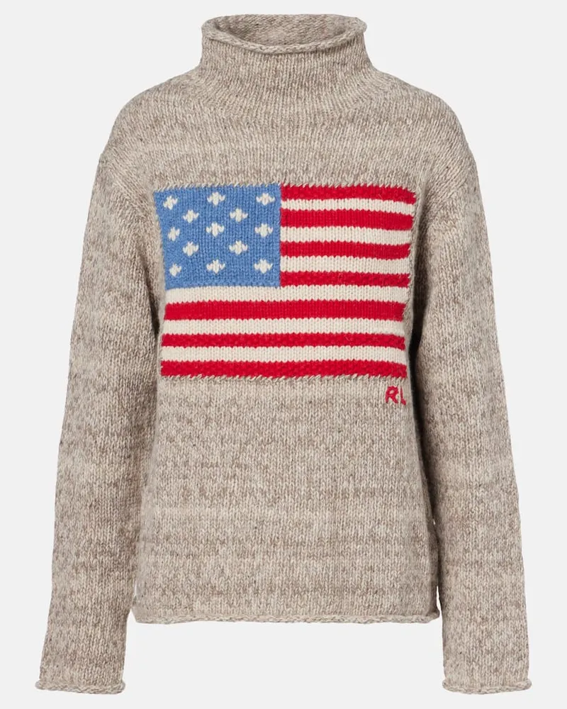 Ralph Lauren Pullover aus einem Wollgemisch Beige