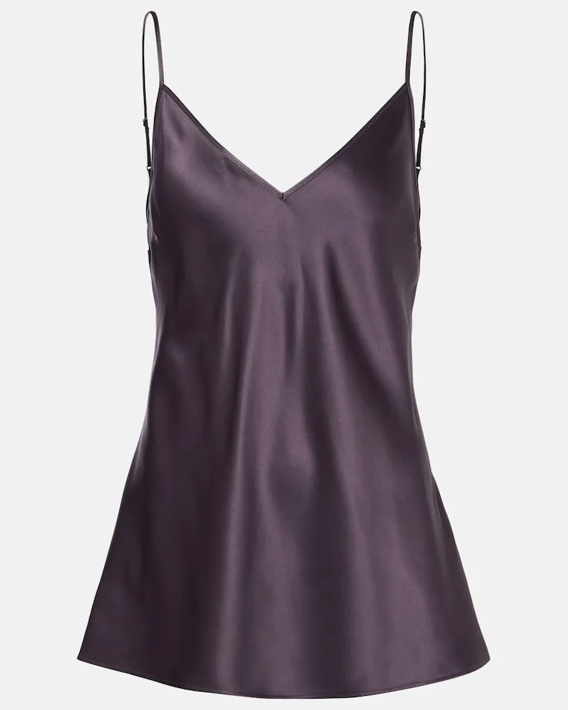 Joseph Top Clea aus Seidensatin Violett