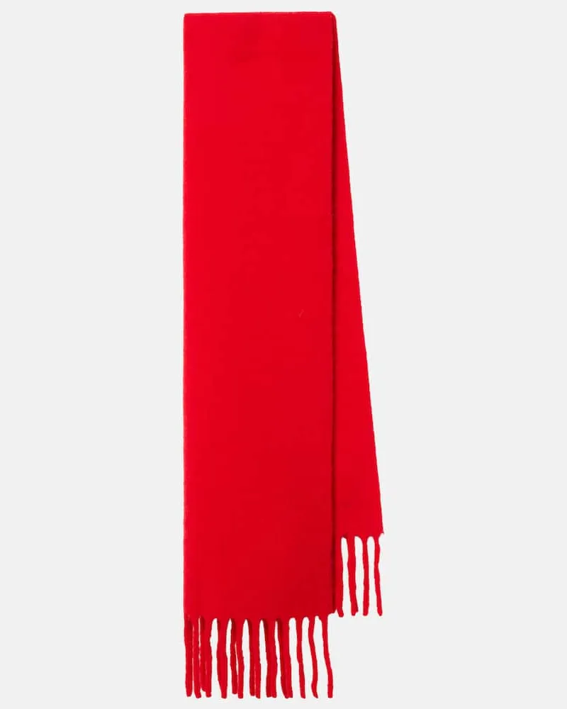 Totême Schal aus einem Alpakawollgemisch Rot