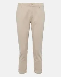 Adriano Goldschmied Mid-Rise-Hose Caden aus Twill Beige