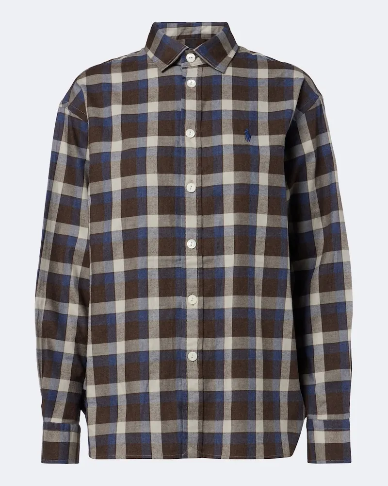 Ralph Lauren Hemd aus Baumwollflanell Multicolor