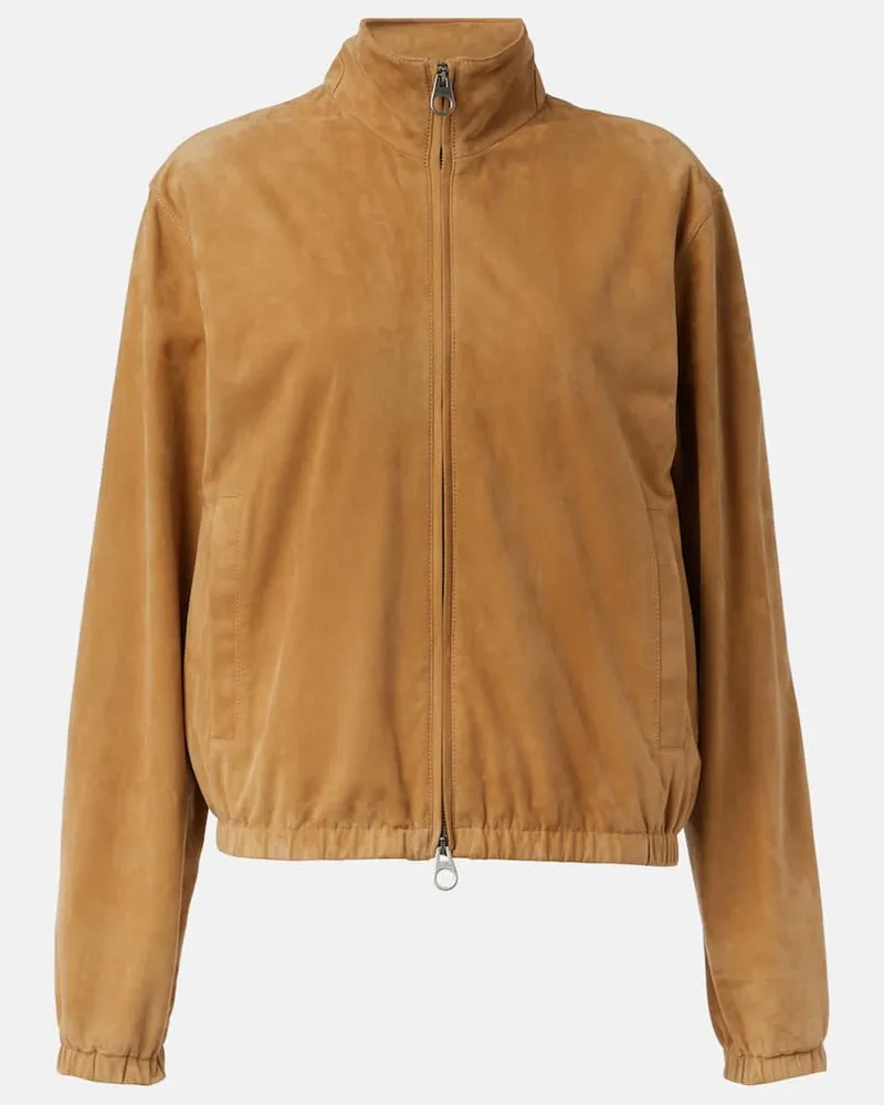 Loro Piana Blouson aus Veloursleder Beige