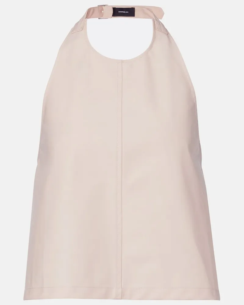WARDROBE.NYC Top aus einem Baumwollgemisch Beige