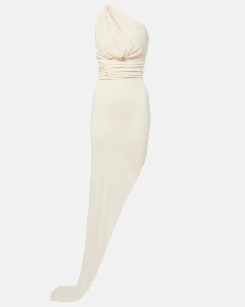Rick Owens One-Shoulder-Robe Aaliyah Gelb
