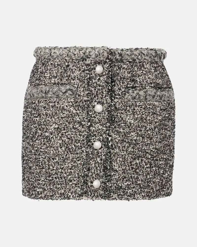 Isabel Marant Minirock Gleny aus Tweed Schwarz