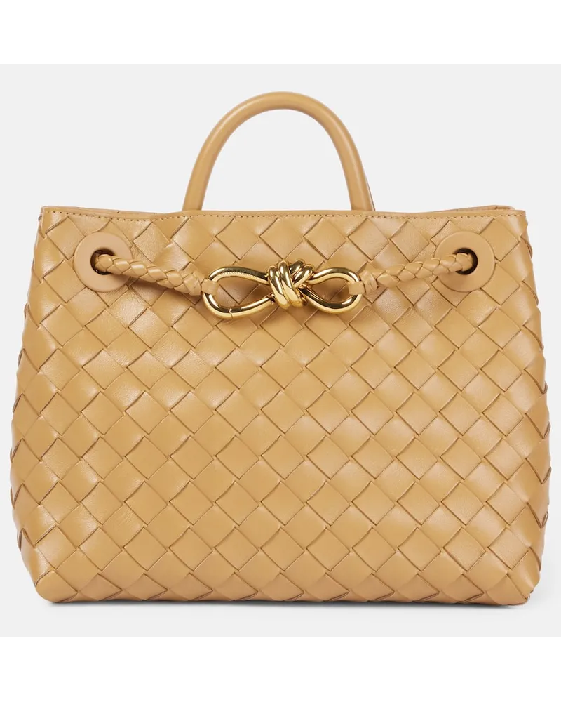 Bottega Veneta Tote Andiamo Small aus Leder Braun