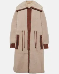 Bogner Mantel Gritt aus Shearling Beige