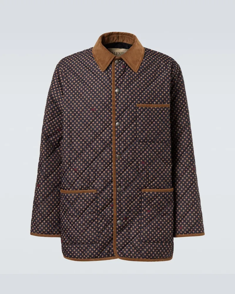 Valentino Garavani Wattierte Jacke Braun