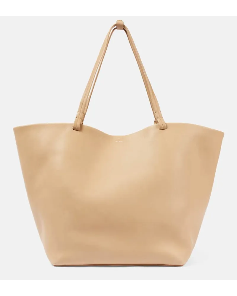 The Row Shopper Park XL aus Leder Beige
