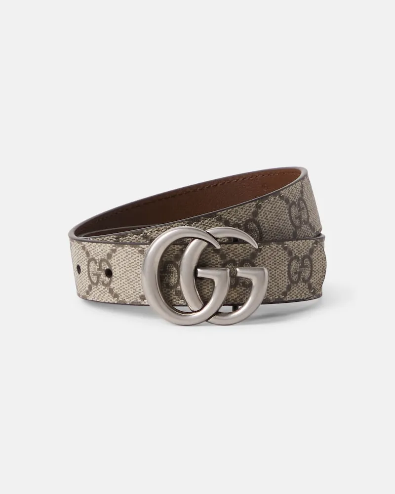 Gucci Gürtel GG aus Canvas Beige