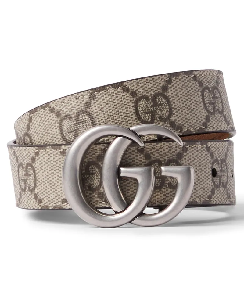 Gucci Gürtel GG aus Canvas Beige