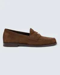 Burberry Loafers Rupert aus Veloursleder Braun