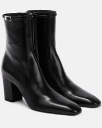 Saint Laurent Ankle Boots Betty 70 aus Leder Schwarz