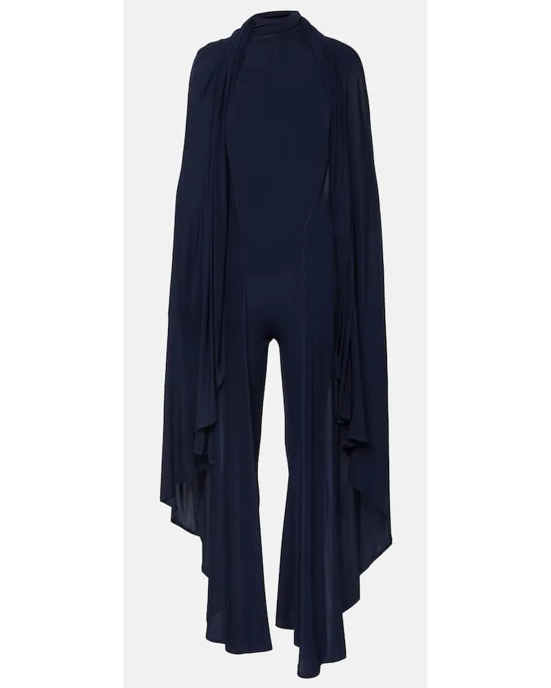 Alaïa Alaïa Jumpsuit aus Jersey Blau