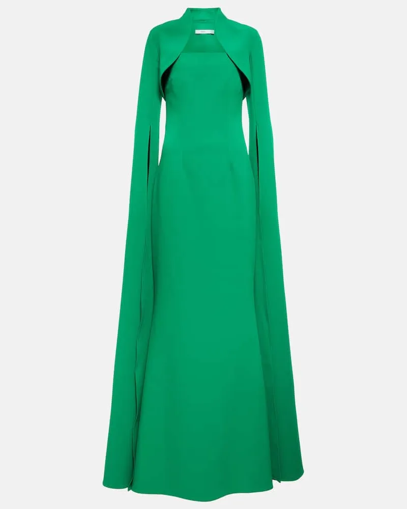 Safiyaa Robe aus Crêpe Grün
