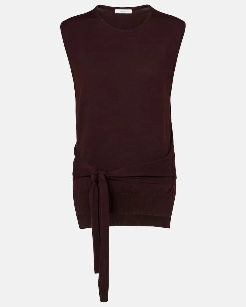 Christophe Lemaire Top aus einem Wollgemisch Lila