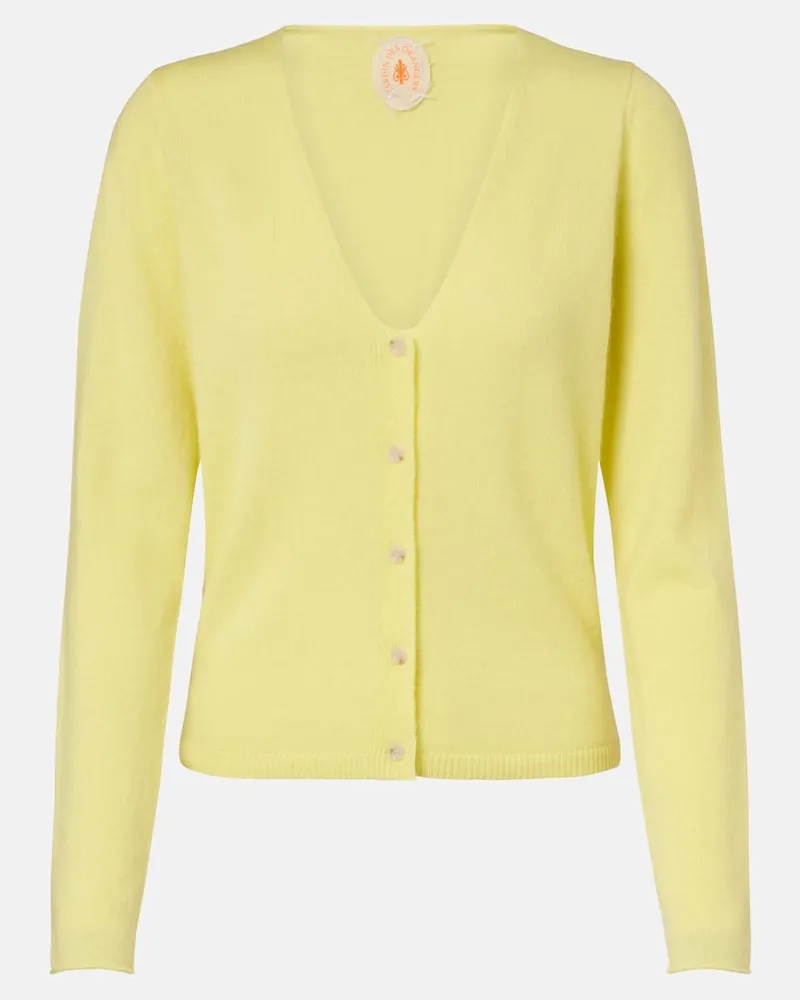 Jardin des Orangers Cardigan aus Kaschmir Gelb