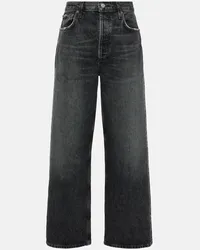 AGOLDE Wide-Leg Jeans Low Slung Baggy Schwarz