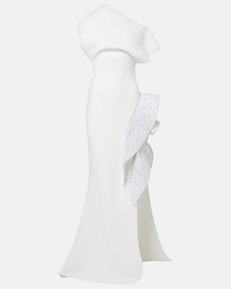 Maticevski Robe Wishing mit Pailletten Weiß