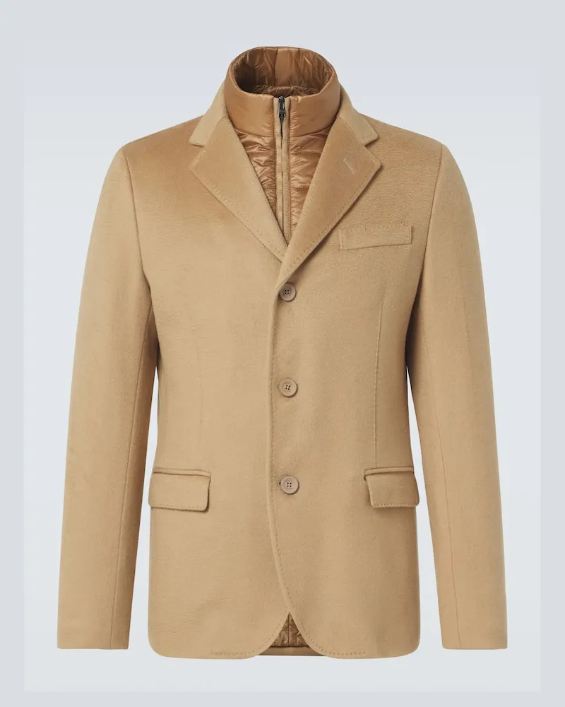 Herno Blazer aus Kaschmir Beige