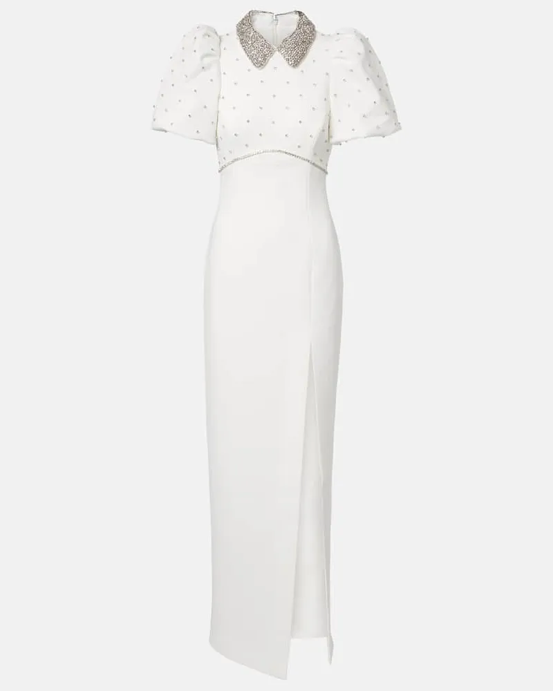 Rebecca Vallance Bridal Robe Amery mit Kristallen Weiß