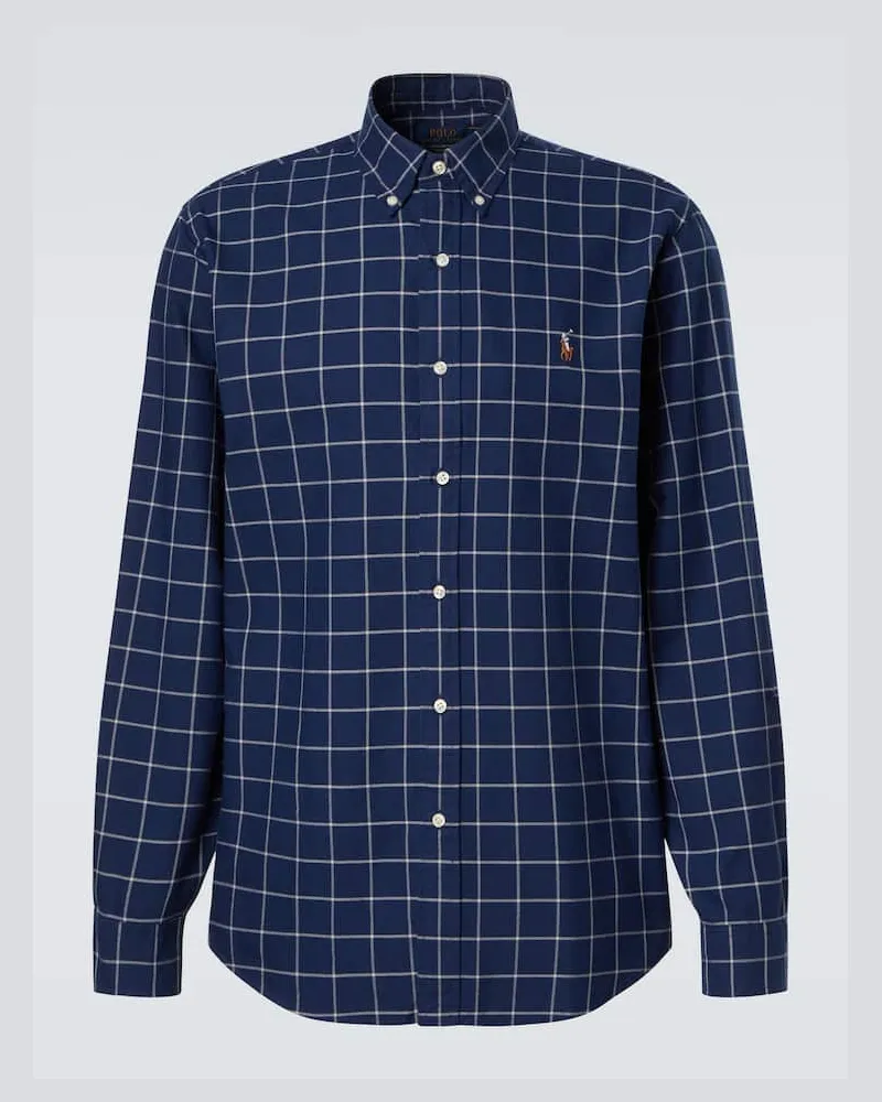 Ralph Lauren Hemd aus Baumwollpopeline Blau