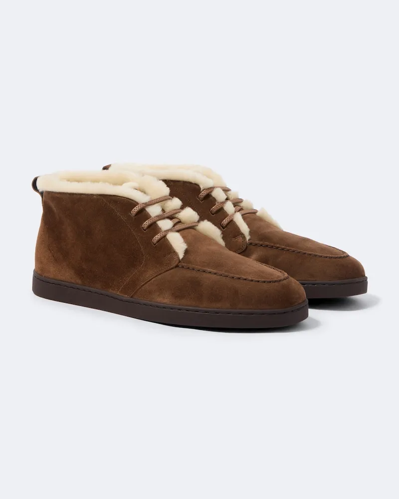 Church's Desert Boots Shetland mit Shearling Braun