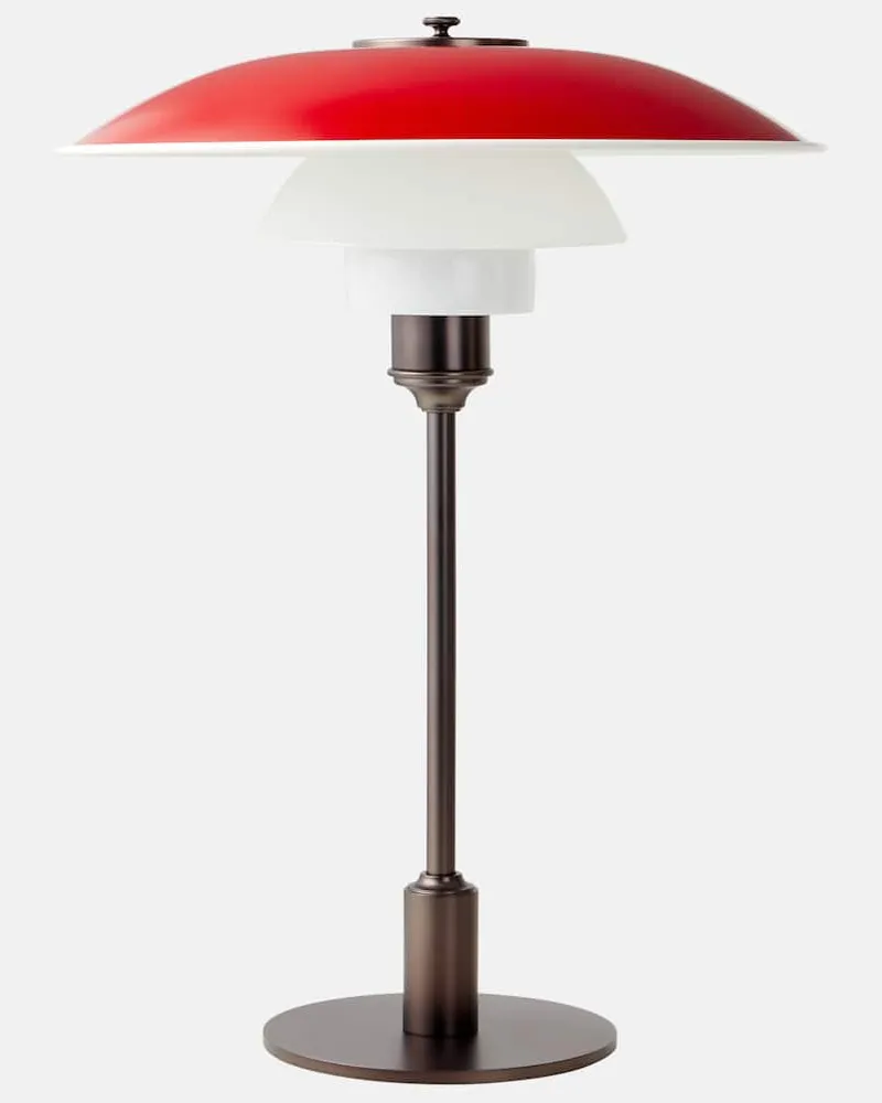 Louis Poulsen Tischleuchte PH 3½-2½ by Poul Henningsen (Eu-Stecker Rot