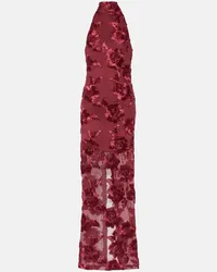 ROTATE Birger Christensen Bestickte Robe Multicolor