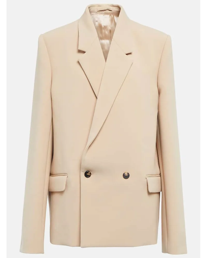 WARDROBE.NYC Blazer aus Schurwolle Beige