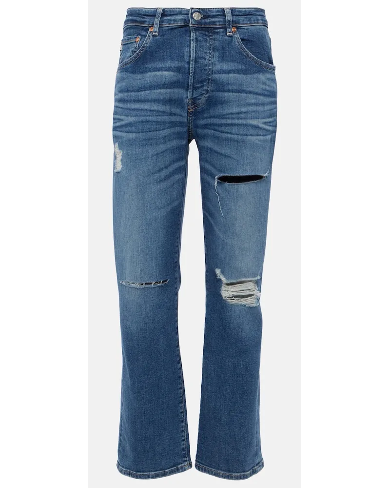Adriano Goldschmied Mid-Rise Straight Jeans American Blau