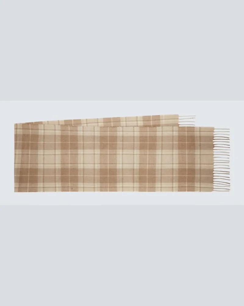 Dunhill Schal aus Kaschmir Beige
