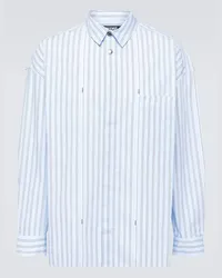 Jacquemus Hemd La Chemise Manches Longue aus Baumwolle Weiss