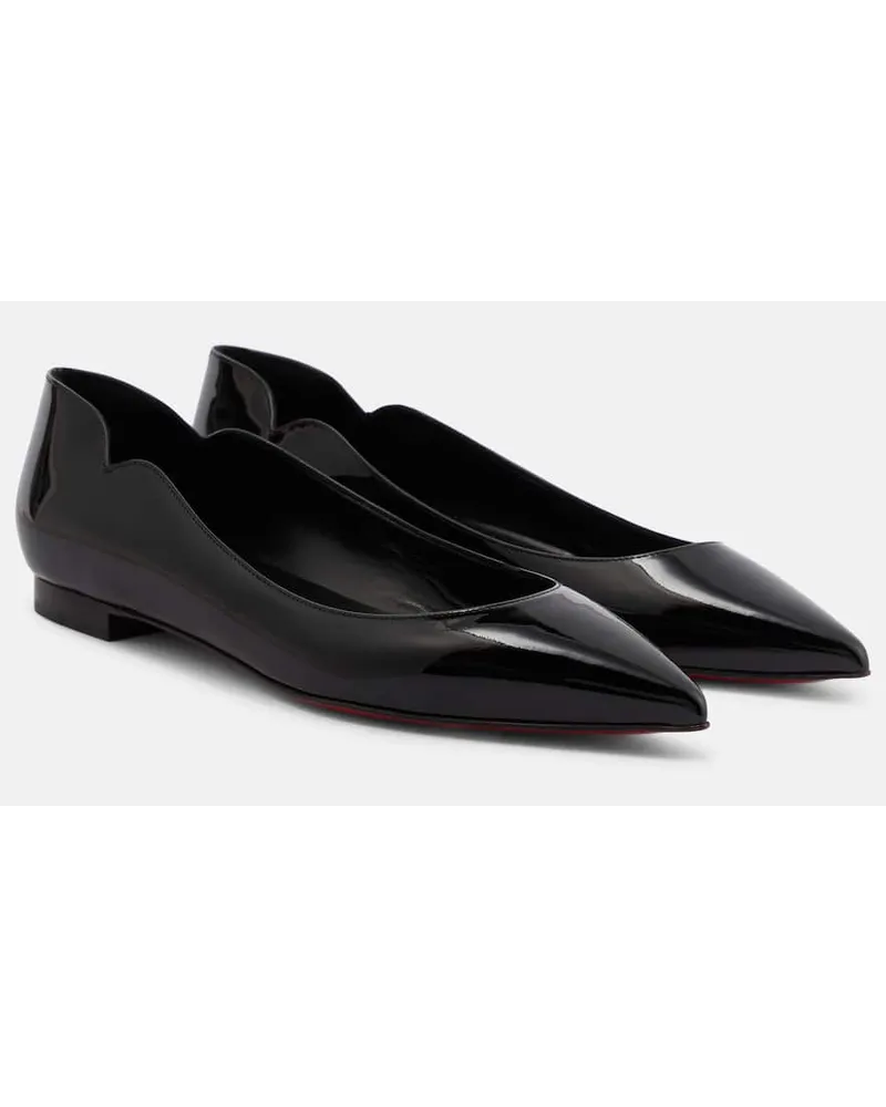 Christian Louboutin Ballerinas Hot Chick aus Leder Schwarz