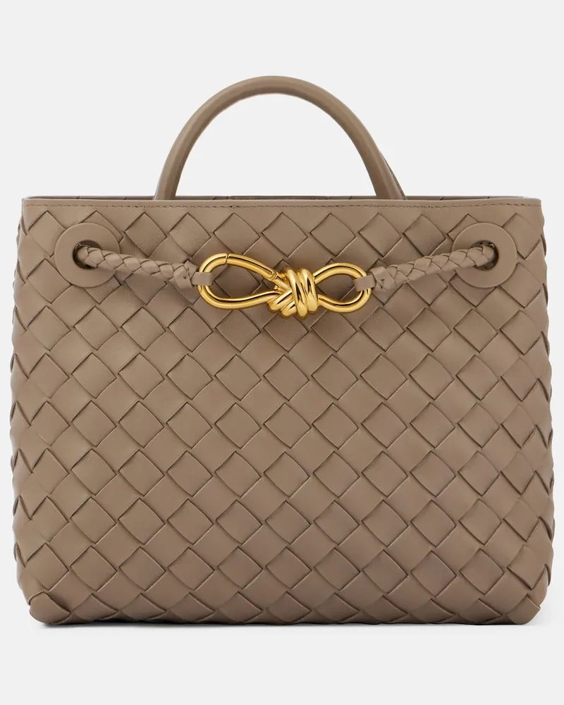 Bottega Veneta Tote Bag Andiamo Small aus Leder Braun